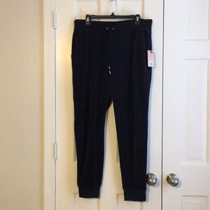 NEW juicy couture black velour joggers